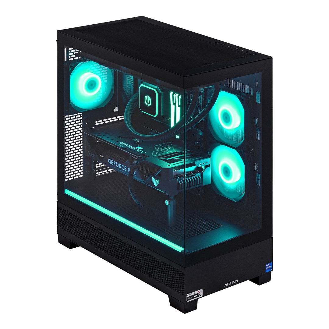 Kompjuter Actina View, Ryzen 7 7800X3D, 32GB DDR5, 1TB SSD, RTX 4090, i zi