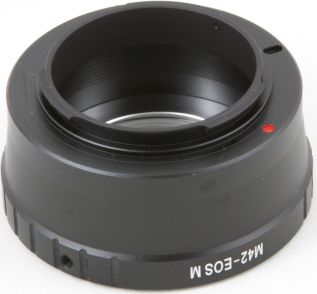 Adapter objektivi Pixco, Canon EOS M EF M në M42, i zi