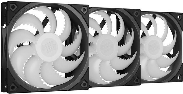 Ventilatorë SilentiumPC Fluctus 120 PWM ARGB, 3x120mm