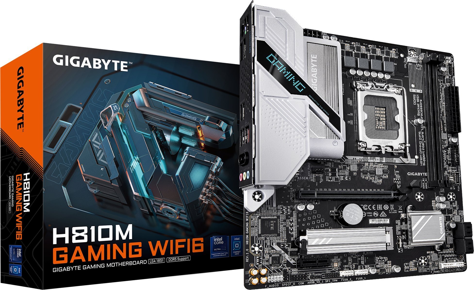 Pllakë amë GIGABYTE H810M Gaming WIFI6, DDR5 6400MHz, M.2 PCIe 4.0, WiFi 6