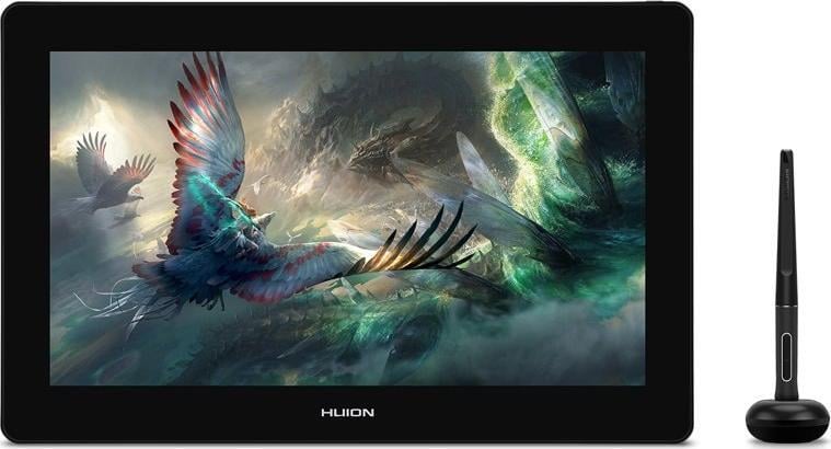 Tablet grafik Huion Kamvas Pro 16 4K Plus, ekran 15.6", Ultra HD 4K, gri