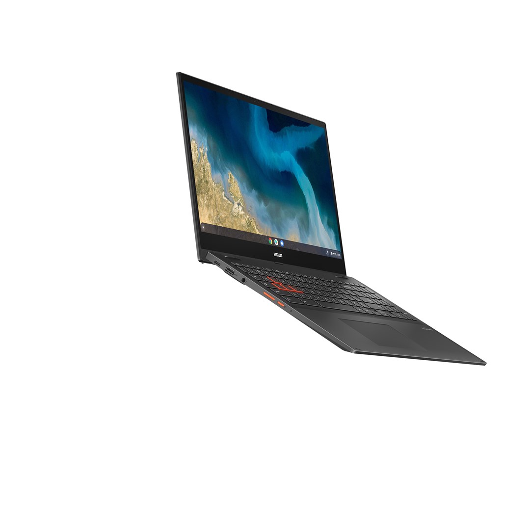 Laptop Asus Chromebook CM5500FDA x360, 15.6", Ryzen 5 3500C, 8GB RAM, 128GB SSD, i hirtë