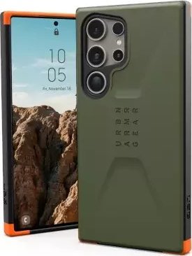 Mbulesë UAG Civilian për Galaxy S24 Ultra, guaskë e fortë, mbrojtje ndaj goditjeve, jeshile