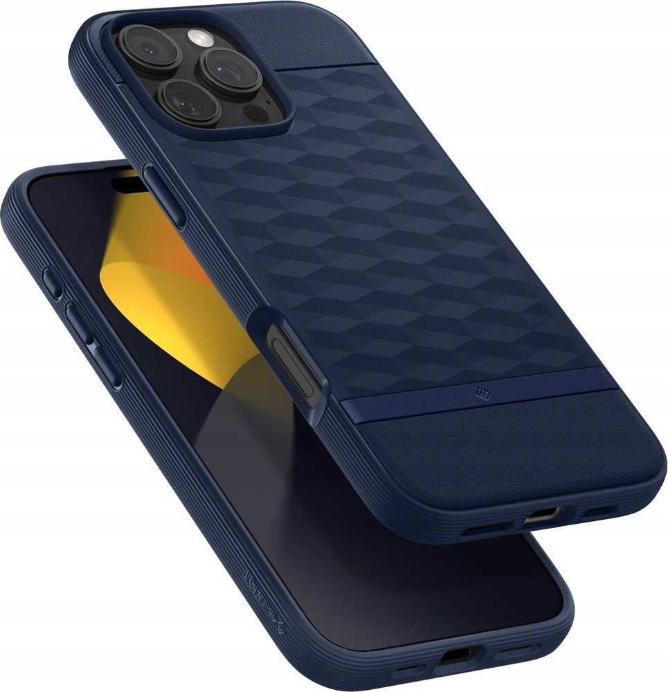 Mbulesë telefoni Spigen Caseology Parallax MagSafe, për iPhone 16 Pro, Midnight Blue