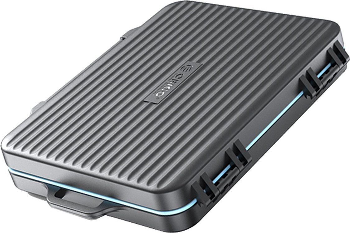 Kuti për kartela memorie Orico PHCD-2, 6 SD, 18 microSD, e zezë