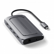 Përshtatës Satechi Aluminium USB4 Multiport 8K HDMI, i hirtë