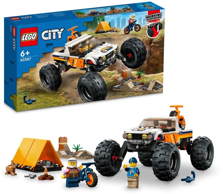 Set LEGO® City 60387 Adventure with 4x4 SUV, 252 pjesë