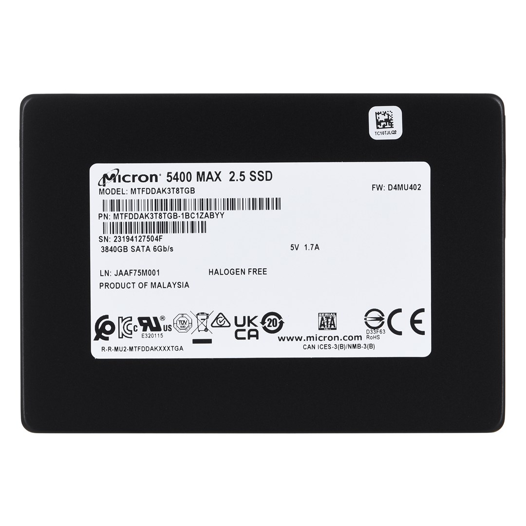 Disk SSD Micron 5400 MAX, 2.5", 3.84TB