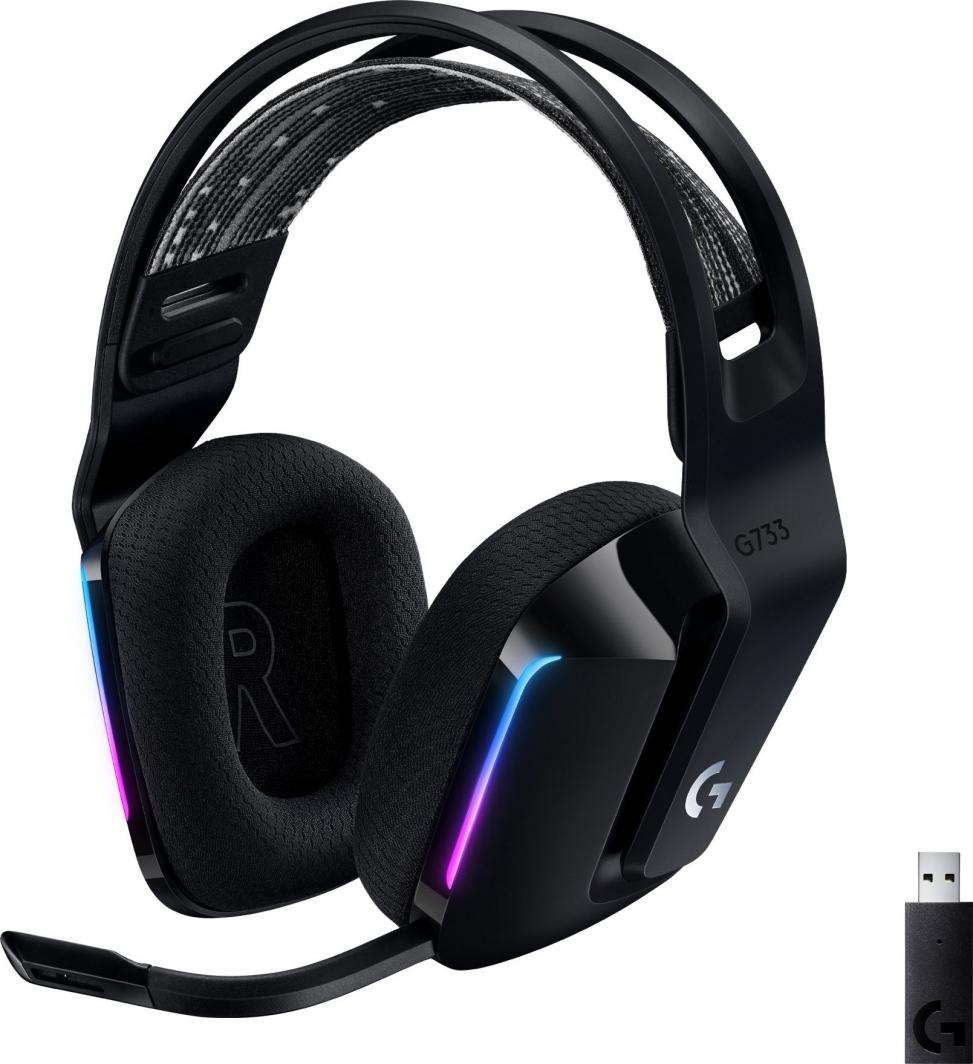 Kufje GLogitech G733 Lightspeed (981-000864), të zeza