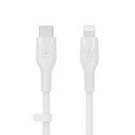 Kabllo silikoni Belkin Boost Charge USB-C - Lightning, 2m, e bardhë