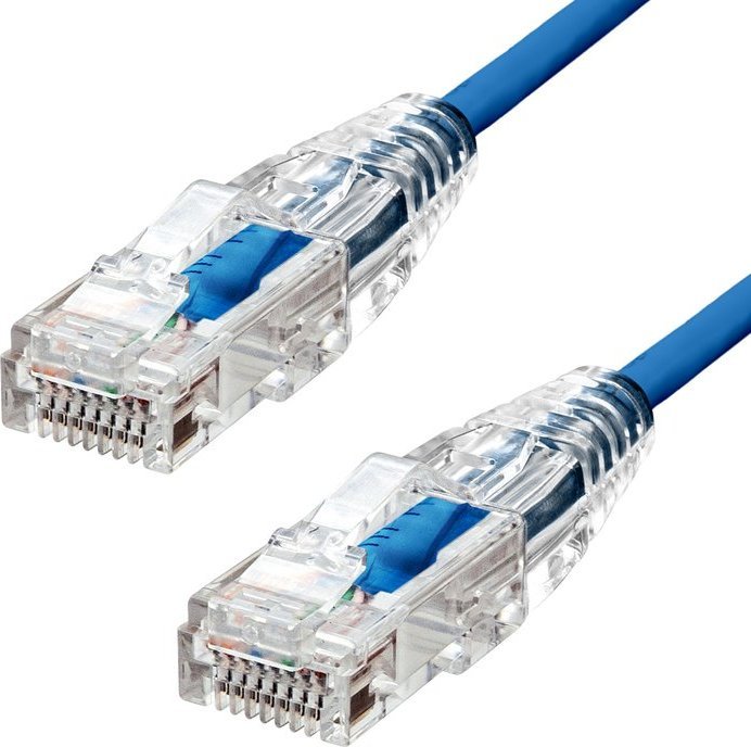 Kabllo rrjeti ProXtend Slim, CAT6A U UTP, 5m, blu