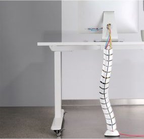 Organizues kabllosh InLine cable duct, fleksibël vertikal, 0.8m, i bardhë