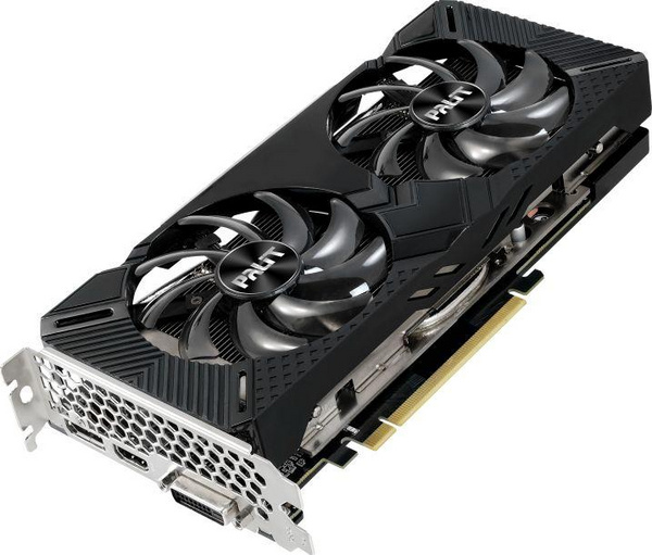 Kartë grafike Palit GeForce GDDR6 (NE62060018K9-1160C), 12 GB, RTX 2060 Dual, e zezë