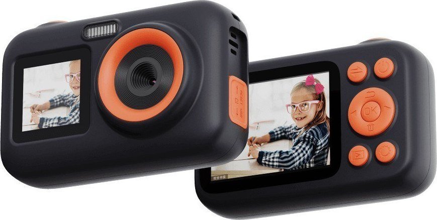 Компактна камера SJCAM Funcam Plus, Full HD 1080p, екран 2.4\", црна
