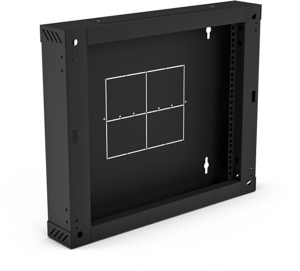 Заден дел за ѕиден кабинет Ланберг SW-9U-600-450-01-C, 100 mm, со шарки, црн