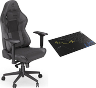 Karrige gaming Endorfy Scrim BK EY8A001 me tapet dyshemeje FP120R EY8G001, deri 120 kg, e zezë