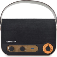 Radio portative Aiwa Vintage Style, FM USB AUX Bluetooth, kafe