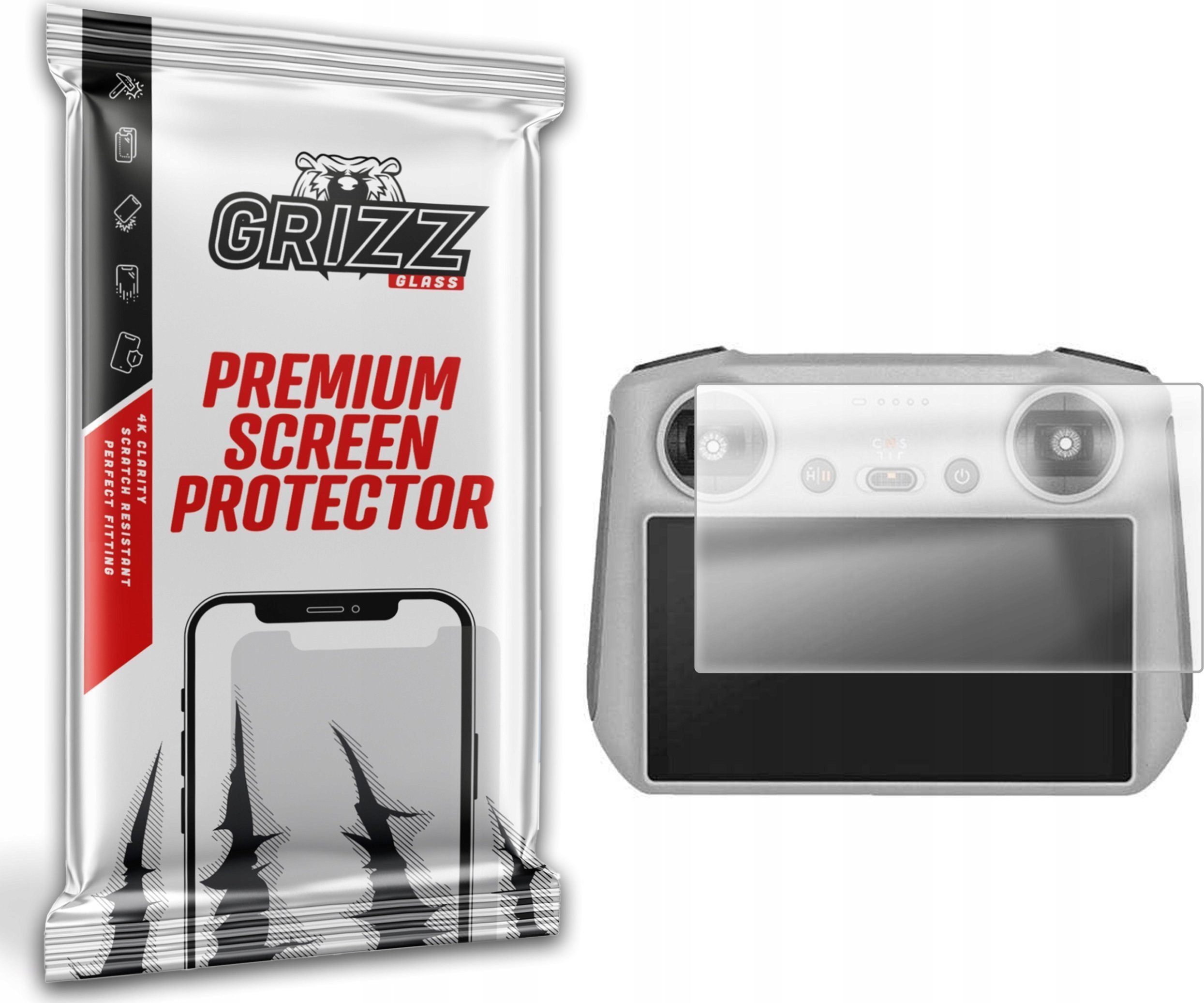 Заштитна фолија против отпечатоци од прсти за дрон DJI Air 3, мат, транспарентна