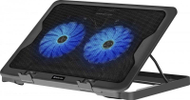 Bazë ftohëse për laptop Defender NS-503, 2 ventilatorë, ndriçim LED, e zezë