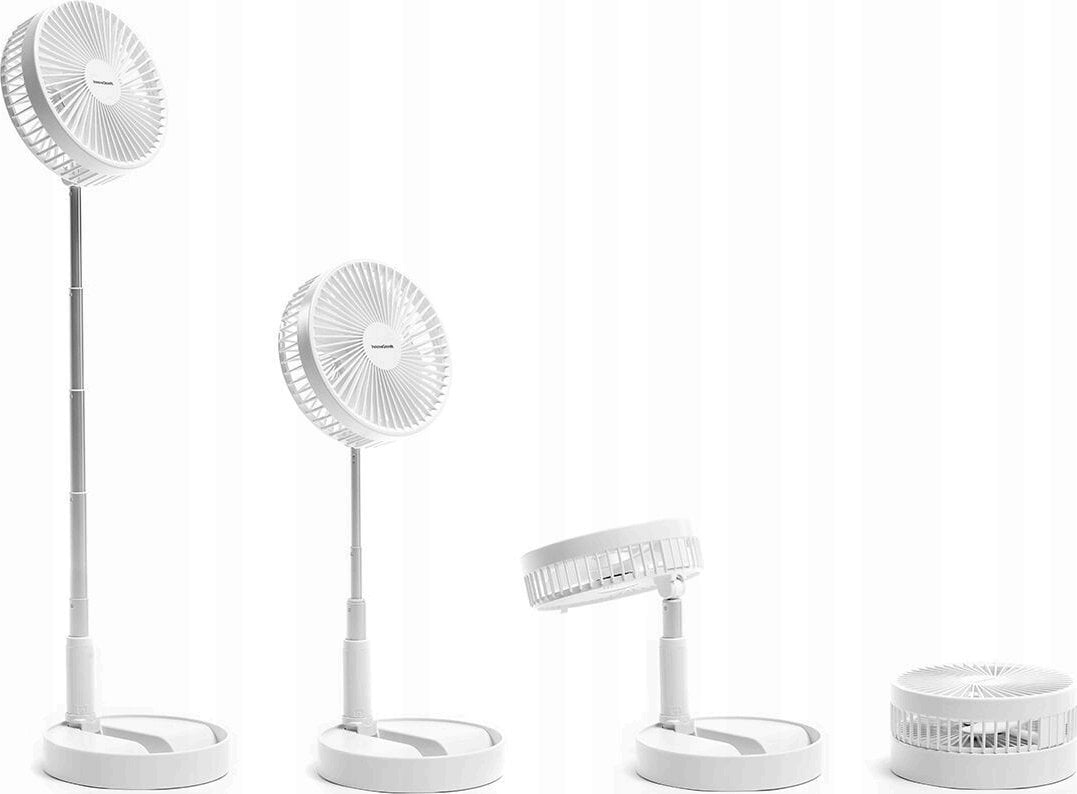 Ventilator 3 në 1 InnovaGoods Fandle, i palosshëm, bateri 7200 mAh, i bardhë