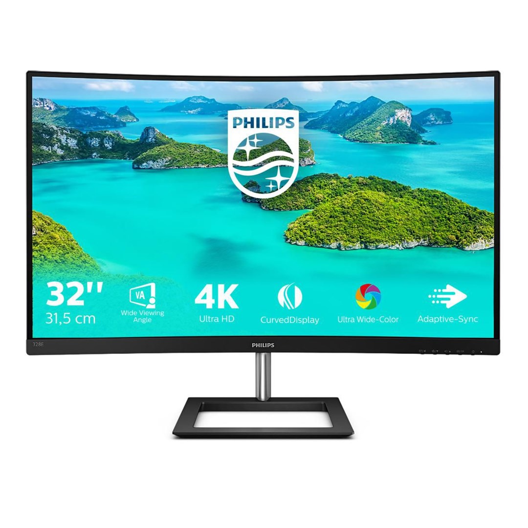 Monitor Philips E Line 328E1CA/00, 31.5", 4K Ultra HD, LCD, i zi