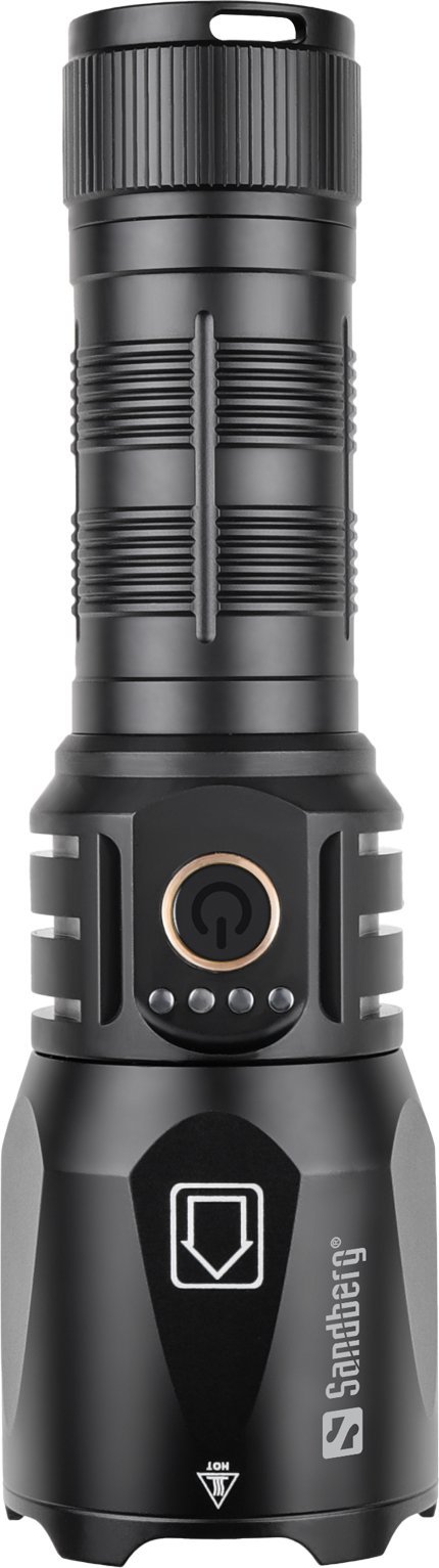 Elektrik dore Sandberg Survivor Torch Powerbank 5000, 5000mAh, funksion powerbank, metalik