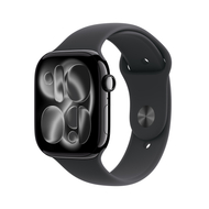 Apple Watch Series 11 GPS 46mm Jet Black Aluminium Case with Black Sport Band, S/M Apple Watch Series 11 GPS 46mm Jet Black Aluminium Case with Black Sport Band, S/M