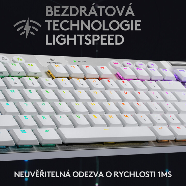Tastierë Logitech G915 TKL Lightspeed, GL Tactile, US, e argjendtë