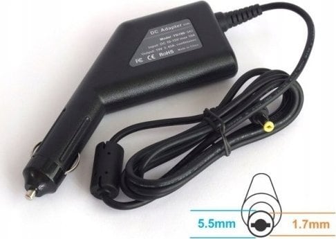 Adaptor makinë Energy4U CA26 për laptop Acer, 65W 19V 3.42A, prizë 5.5x1.7mm, i zi