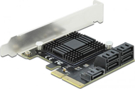 Kartë zgjeruese DeLOCK 90498, PCI Express, 5 porta SATA, e zezë