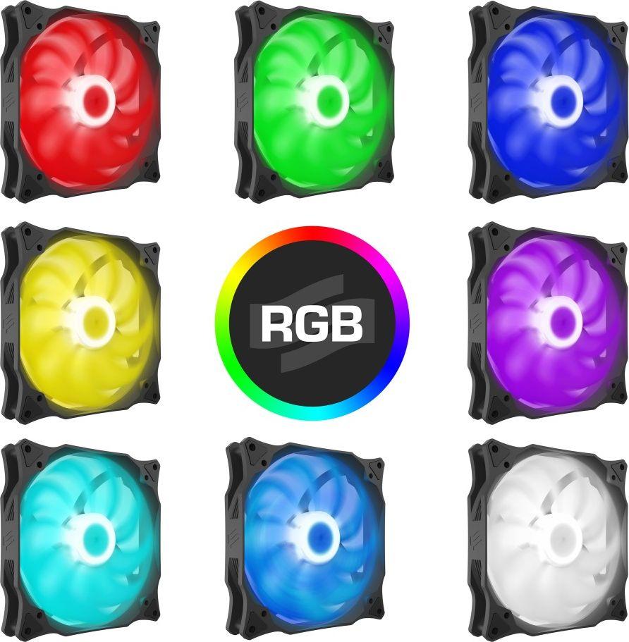 Ftohës SilentiumPC Stella HP RGB, 140mm, HBS, RGB