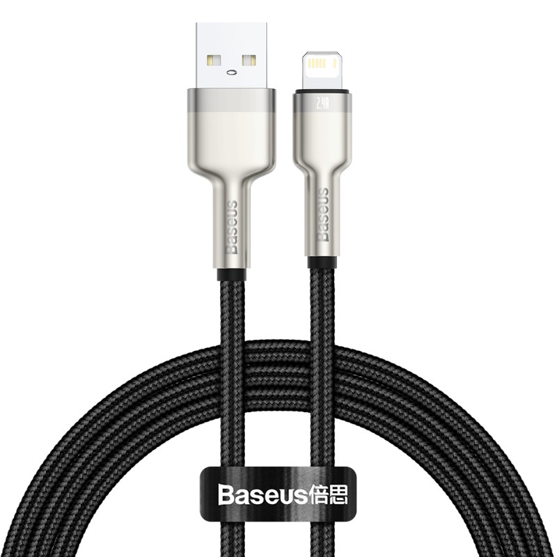 Kabllo Baseus, Lightning / USB A, 1 m, e zezë
