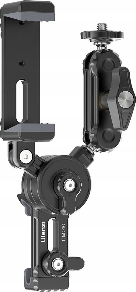 Mbajtëse Ulanzi CM010 për gardh bejsbolli, për kamera aksioni dhe telefona, e zezë