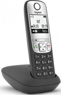 Telefon fiks Gigaset A690, i zi/ argjendtë