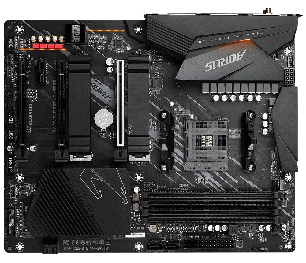 Pllakë amë Gigabyte B550 AORUS ELITE AX V2, AM4, DDR4, e zezë