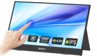 Monitor portativ ZEUSLAP 15.6", FHD IPS, ekran me prekje