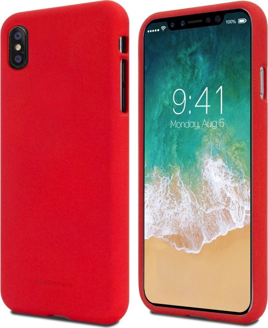 Mbrojtëse e pasme Mercury Soft për Xiaomi Redmi 7, e kuqe