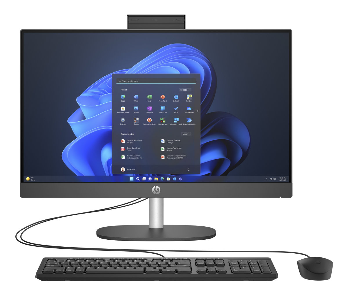 Kompjuter All in One HP ProOne 240 G10, 23.8" IPS FHD, Intel Core i5 1335U, 16GB RAM, 512GB SSD