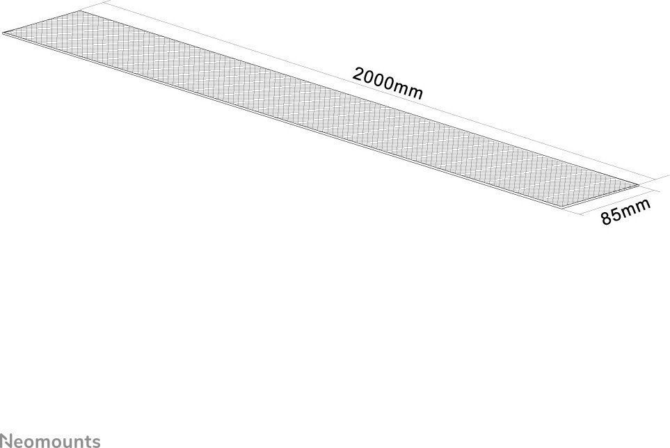 Mbështjellës kabllosh Neomounts NS-CS200WHITE, 2m, për 8-10 kabllo, i bardhë