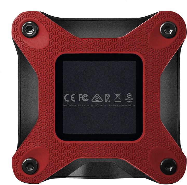 Disk i jashtëm ADATA ASD600Q, USB 3.1, 240GB, i kuq