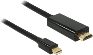 Kabllo Delock DisplayPort Mini - HDMI, 3m, e zezë