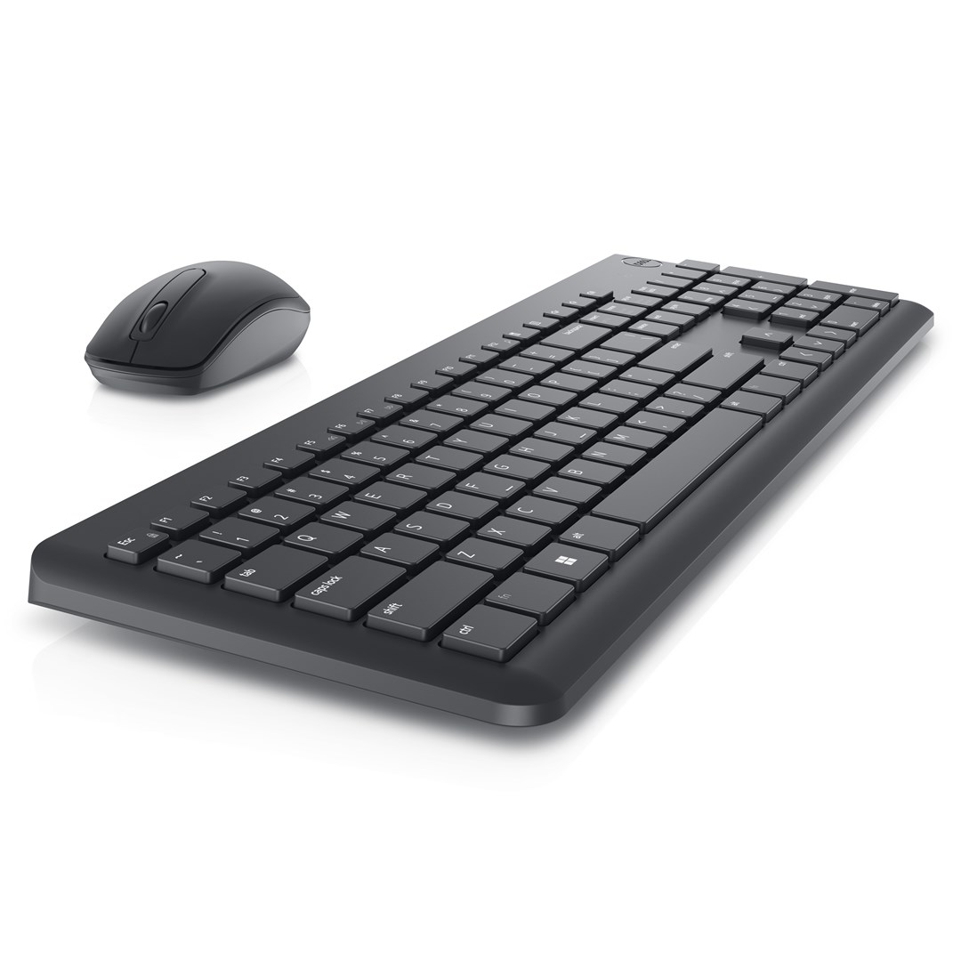Set tastierë dhe maus DELL KM3322W, wireless, QWERTY, i zi