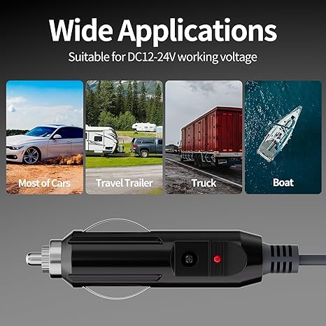 Karikues për veturë për Eazuse Starlink Mini, 3m, CIG-DC, i zi