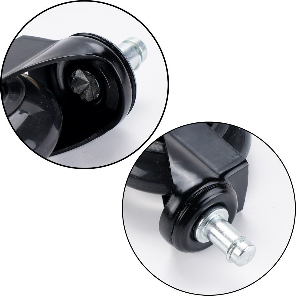 Rrotë gome për karrige, poliuretan, deri 50 kg, transparente