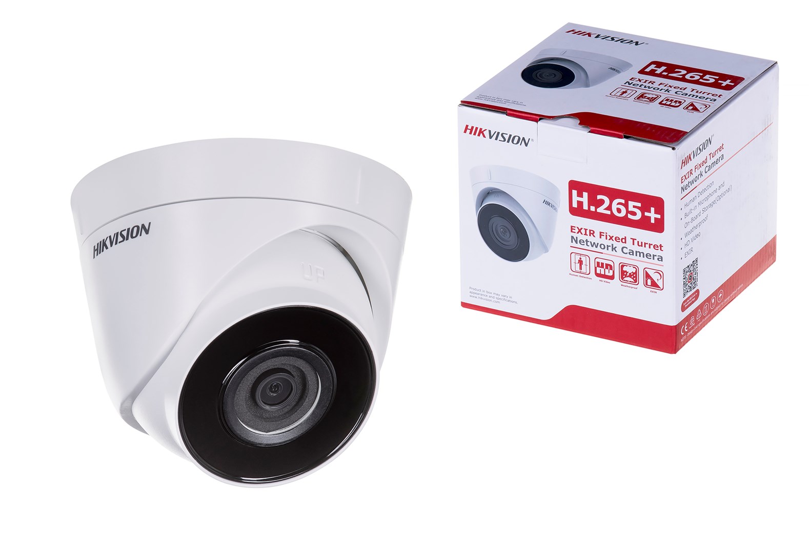Kamerë sigurie Hikvision DS-2CD1343G2-I, 4 MP, 2560 x 1440, me detektim të lëvizjes, e bardhë