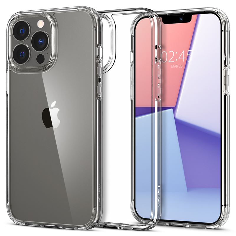 Mbështjellës për iPhone 13 Pro Spigen Ultra Hybrid, transparent