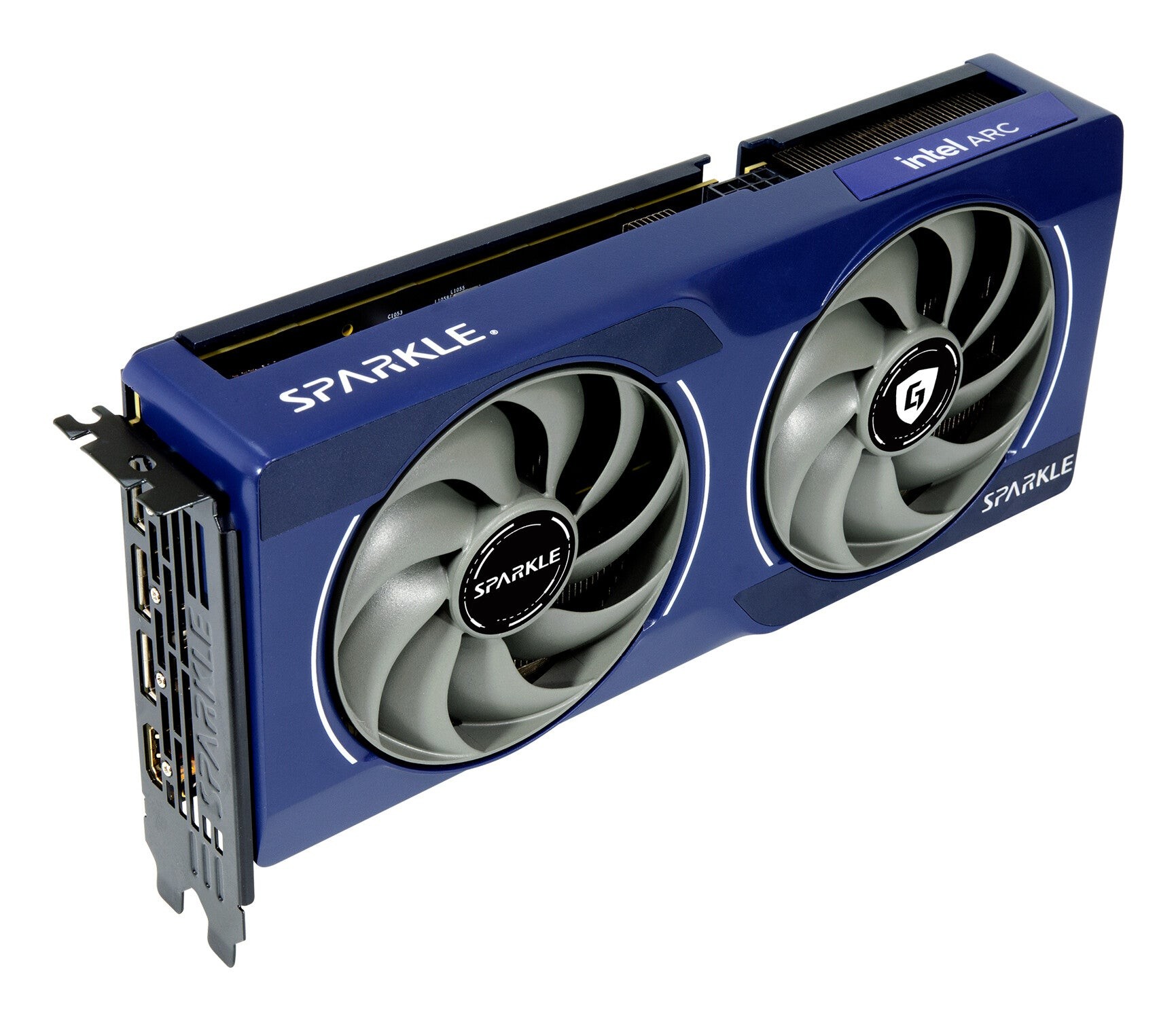 Kartë grafike Sparkle Intel Arc B570 Guardian OC, 10GB GDDR6, blu