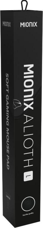Mousepad gaming Mionix Alioth, i papërshkueshëm nga uji, i zi