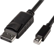 Kabllo PremiumCord DisplayPort Mini - DisplayPort, 2m, e zezë