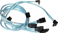 Set kabllosh SATA SuperMicro CBL-0186L, 23cm, i kaltër